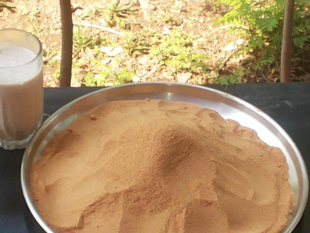 Finished sapota powder